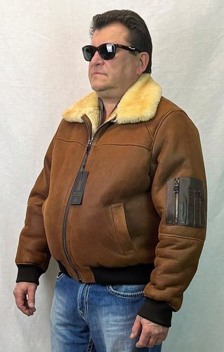 Cognac 100 real sheepskin - 100%,