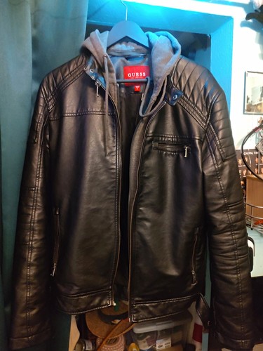 Guess men black - men's, leather